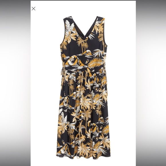 H&M Island Print Sleeveless Maxi Dress, Size 10 - Picture 2 of 7